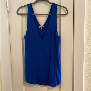 Anthropologie Bordeaux Vibrant Blue Sleeveless Tank